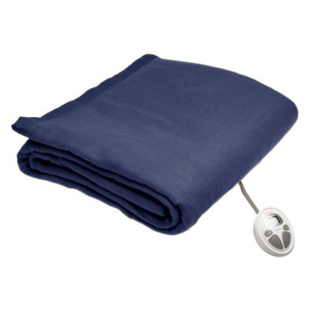 Sunbeam Full Imperial Nights Marine Blue Heated Electric Warming Blanket