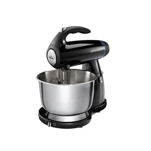 Sunbeam 2591 350-Watt MixMaster Stand Mixer with 4qt Stainless Steel Bowl, Black