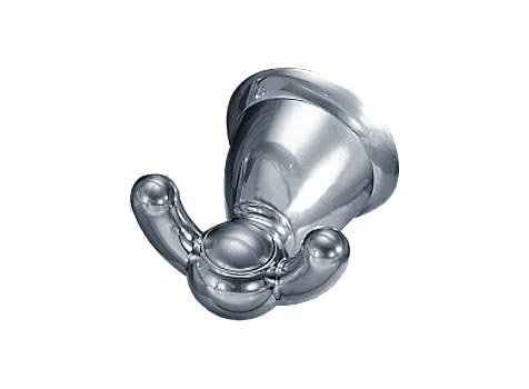 Delta 76035-MC Matte Chrome Botanical Double Robe Hook