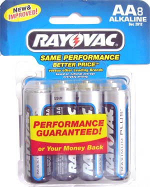 Rayovac AA Alkaline Batteries Set 24 Total Exp 2012