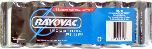 24 Rayovac Industrial Plus D Batteries (4) 6-Packs Exp 2012