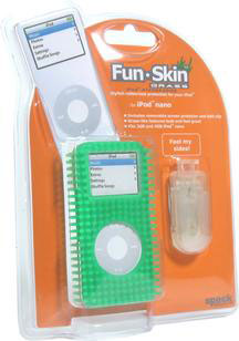 Speck FunSkin Green Grass iPod Nano Skin Case w Belt Clip GR GREEN NN Fits 24 Gig iPod 1st Gen