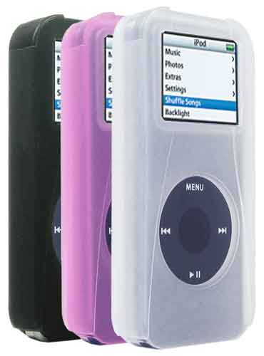 Speck SkinTight iPod Nano Skins 3-Pack Clear/Pink/Black SK-3PK-NN, Fits 2/4 Gig (1st Gen)