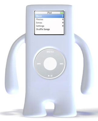 Speck Rubberized Protective iPod Nano iGuy Case Toy IGUY-WHITE-NN, Fits 2/4 Gig (1st Gen)