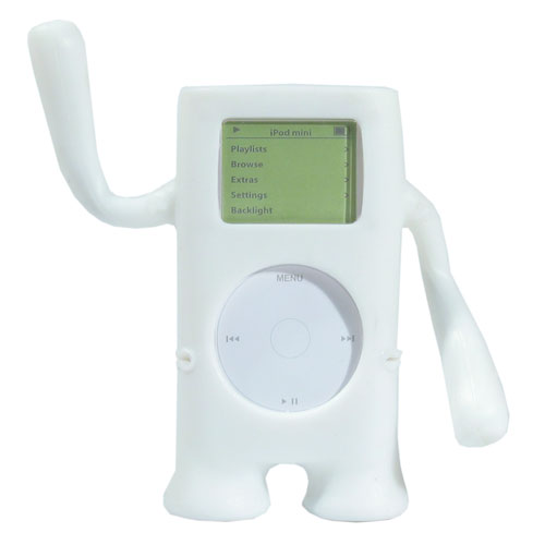 Speck White iPod Case Rubberized Protective Toy IGUY-WHITE-MINI, Fits 4/6 Gig Mini (1st Gen)