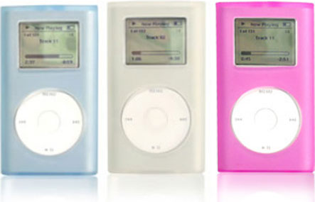Speck SkinTight 3-Pack iPod Skins Mini IM-ST1T Frosted Clear/Blue/Pink, Fits 4/6 Gig Mini (1st Gen)