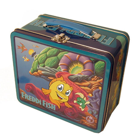Freddi Fish Vintage Style Metal Tin Keepsake Lunchbox