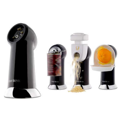 West Bend 77302 Power Tower Multifunction Can Opener / Juicer / Grater