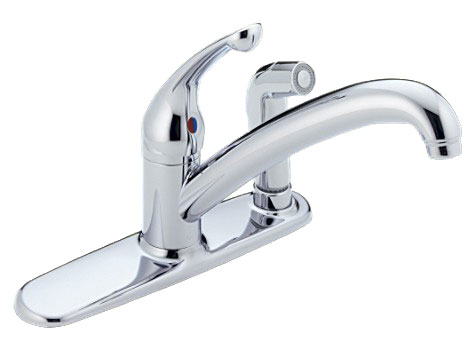 Delta 380-WF Chrome Innovations Kitchen Faucet w/ Spray