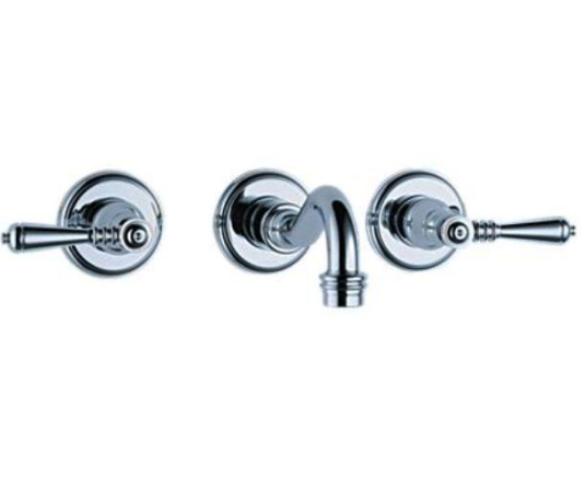 Brizo 6537728-PC Tresa Wall Mount Widespread Bathroom Sink Faucet Chrome