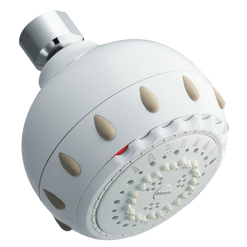 Moen 21027W 8-Function Bathroom Lavatory Massaging Showerhead, White Moen 21027W 8-Function Bathroom Lavatory Massaging Showerhead, White