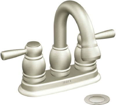 Moen CA84781BN Touch Control Brushed Nickel Bathroom Sink Lavatory Faucet, Two Handle Centerset