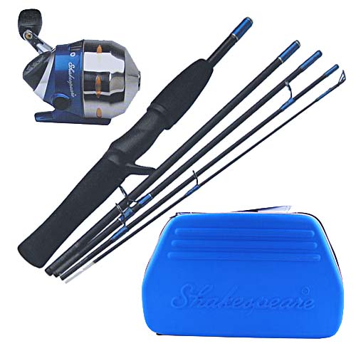 Shakespeare EXC46MCPRKIT Excursion UltraLight Spincasting Kit Fishing Rod/Reel Combo w/ Soft Case