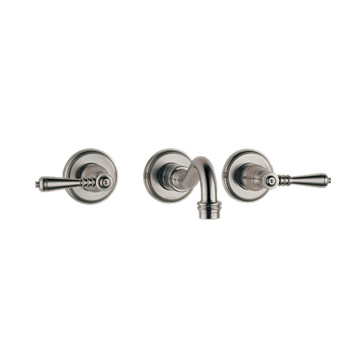 Brizo 6537728-BN Tresa Wall Mount Widespread Bathroom Sink Faucet Brushed Nickel