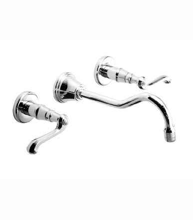 Jado 853/158/113 Victorian Ultra Brass Wall Mount Vessel Bathroom Faucet