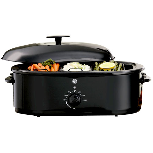 General Electric GE 169154 17q Roaster Oven Buffet Server Black