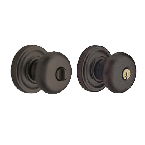 Baldwin 5205.402.ENTR Classic Knob Keyed Entrance Door Lock Distressed Oil Rubbed Bronze