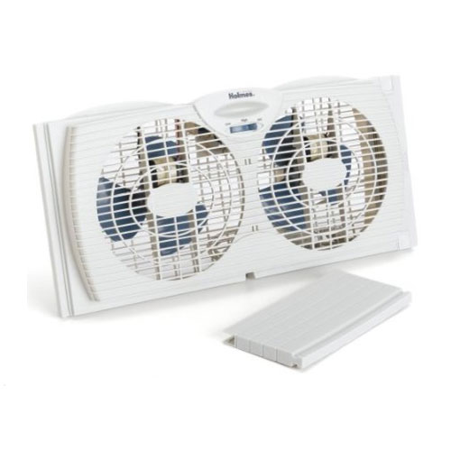 Holmes HAWF2021 Twin White Window Fan with 7 Blades