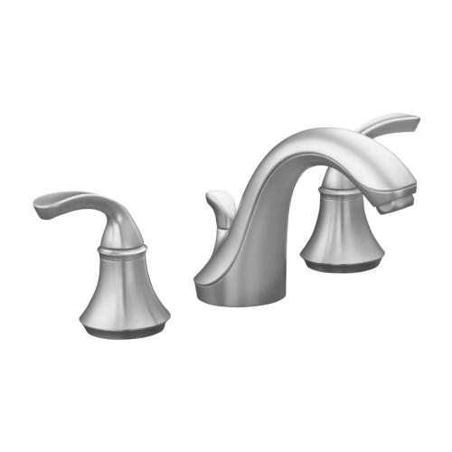 Kohler K-10272-4-G Brushed Chrome Widespread Forte Bathroom Faucet