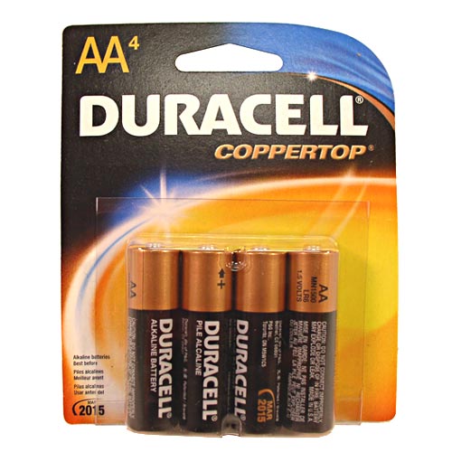 48 Duracell Coppertop AA Batteries 12 4 Packs Exp 2015