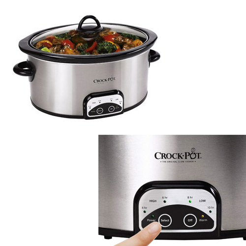 Crock Pot SCCPVP700-S 7-Quart Programmable Slow Cooker Stainless Steel Crock Pot SCCPVP700-S 7-Quart Programmable Slow Cooker Stainless Steel