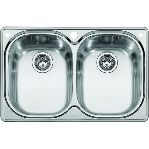 Franke CPX620 Compact Double Bowl Drop In Kitchen Sink Stainless Steel Franke CPX620 Compact Double Bowl Drop In Kitchen Sink Stainless Steel