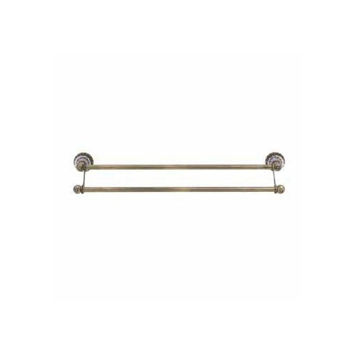 Baldwin 364205024 Peyton 24 Inch Double Towel Bar Satin BrassBlack