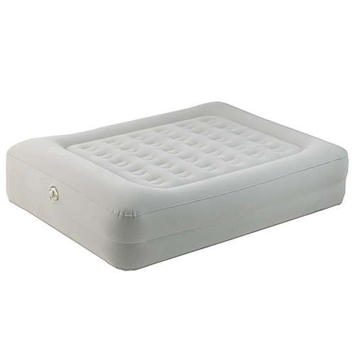 Aerobed 86121 Twin Elevated Aero Air Bed Mattress Built In Pillow White