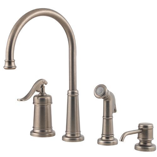Price Pfister 026-4YPE Ashfield Kitchen Sink Faucet Rustic Pewter