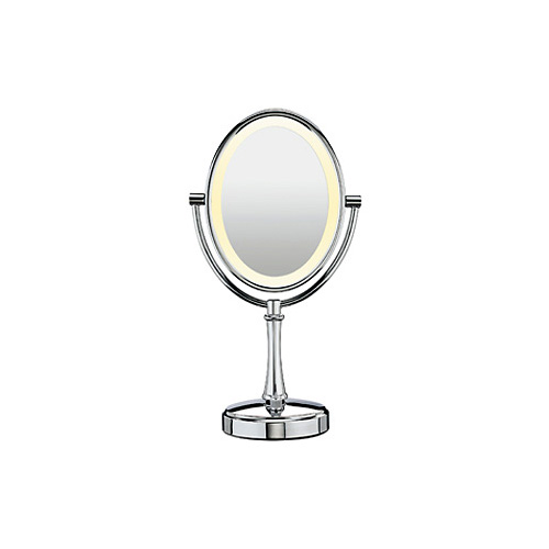 Conair BE117 1x/10x Oval Chrome Lighted Makeup Mirror Conair BE117 1x/10x Oval Chrome Lighted Makeup Mirror