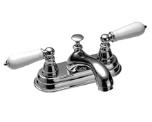 Jado 815/416/118 Tamarac Polished Chrome Bathroom Sink Lavatory Faucet, Two Handle Centerset