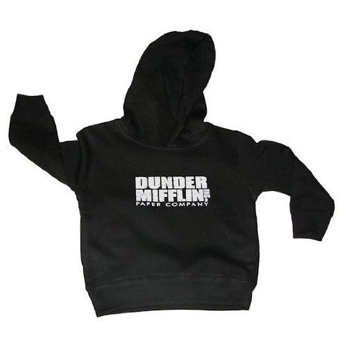 The Office Dunder Mifflin Paper Kids Hoody Black 5/6T