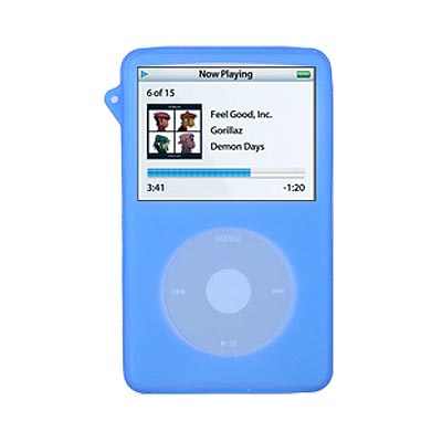 Apple 

iPod Video 60GB Case - Silicone - Blue