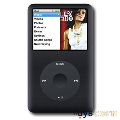 Black Apple iPod Classic 160GB (6G) MP3 Player - 160 GB