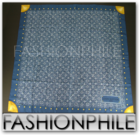 Authentic Louis Vuitton Denim Scarf