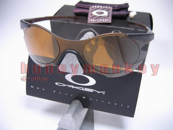 NEW OAKLEY ZERO 0.5 SUNGLASSES GLITTER / GOLD GOLF RARE