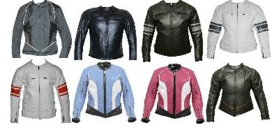 Womens Textile and Leather Motorcycle Riding Jackets