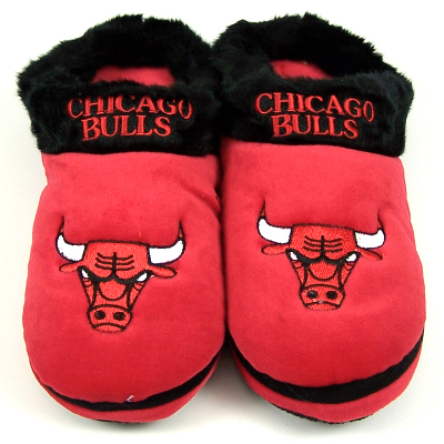 CHICAGO BULLS OFFICIAL PLUSH SLIPPERS UNISEX SZ. S