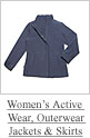 Women's 
active wear, outerwear, jackets & skirts
