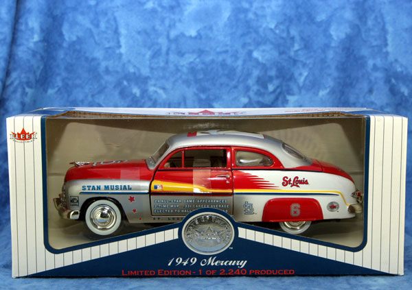 Fleer MLB 1949 Mercury Car Cardinals Stan Musial
