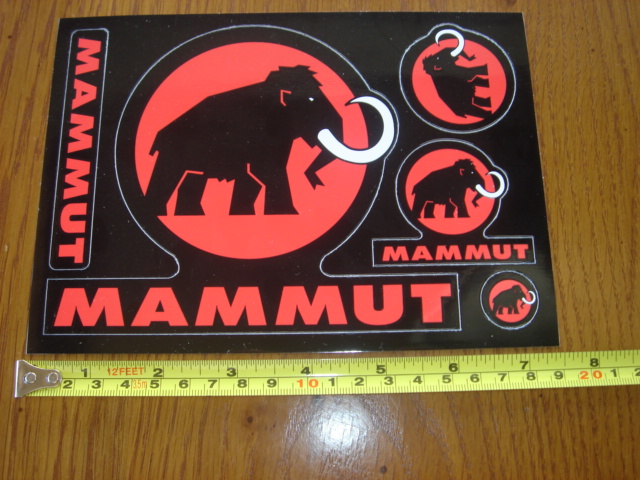 MAMMUT Climbing 5 STICKERS Decals