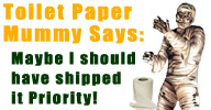 BlockBusterCostumes Toilet Paper Mummy Shipping