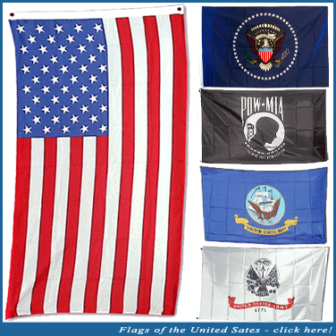 National Costume Flags - Flags of the United States of America Banner