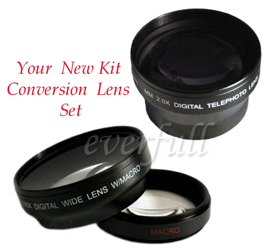 Wide-angle +macro +tele For Olympus E-410/510/520/420/3