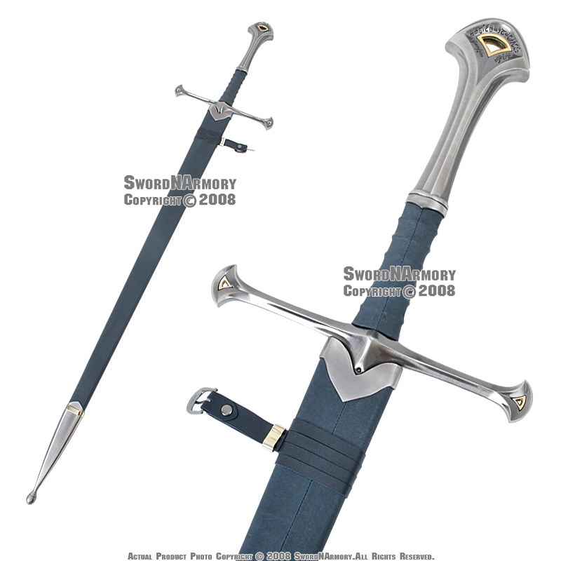 Crusader Knight Medieval Strider King Sword w/ Scabbard