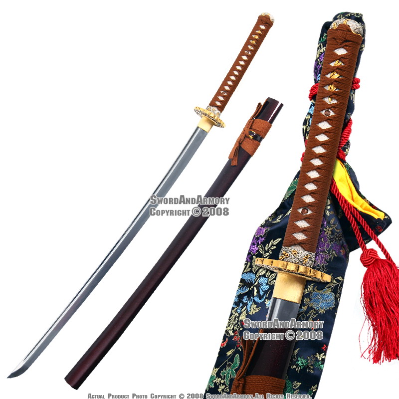 1065 Steel Handmade Japanese Katana Samurai Sword Sharp