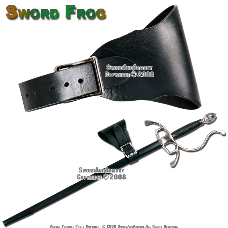 Leather Medieval Sword Frog Belt Hanger Rapier Renaissa