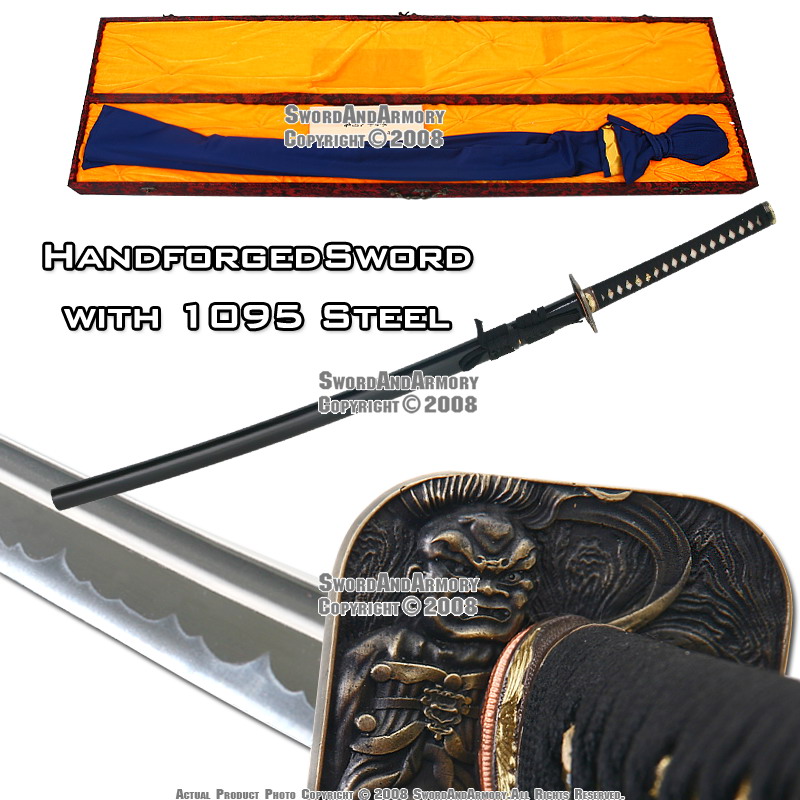 1095 Steel Hand Forged Kami Samurai Katana Sword Sharp