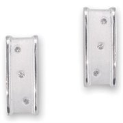 HDSE1840: Hot Diamonds Earrings with brush & bright finish