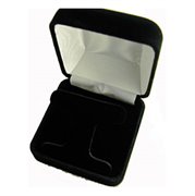 BHEBTREE: Black Velour Box for Hoop or Stud Earrings